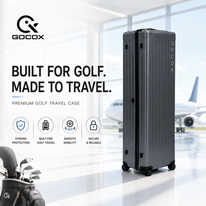 Hard Golf Travel Case 4 Wheels  Grey(Pre-order) 