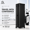Hard Golf Travel Case 4 Wheels  Black（Pre-Order）