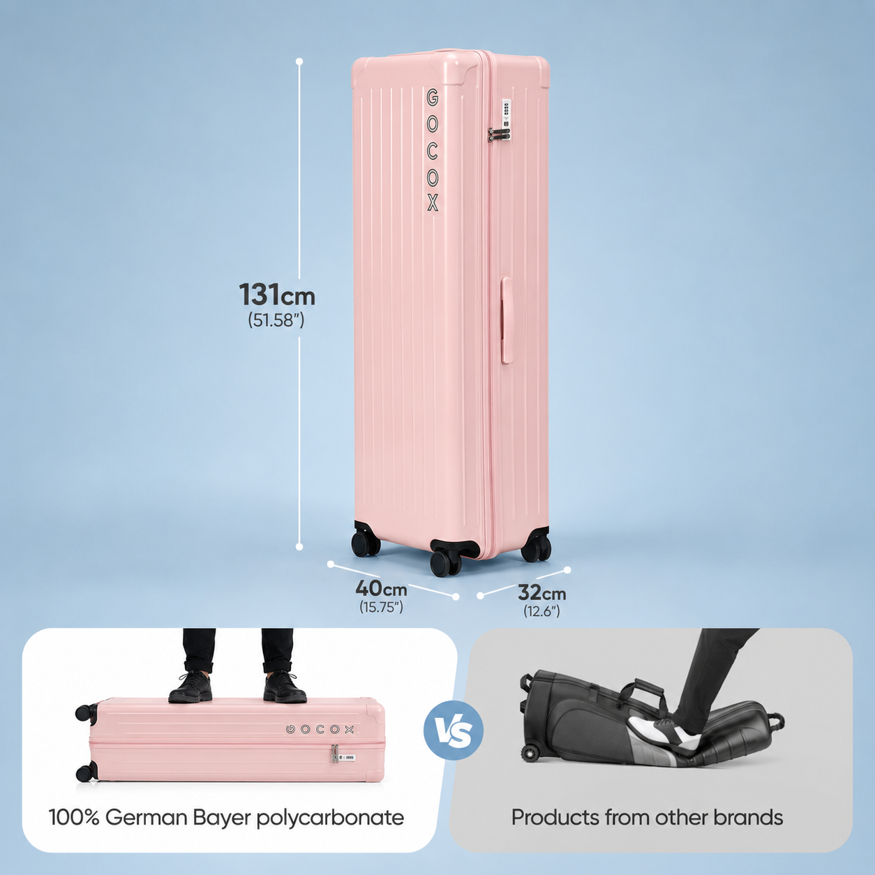 Hard Golf Travel Case 4 Wheels  Pink(Pre-order) 