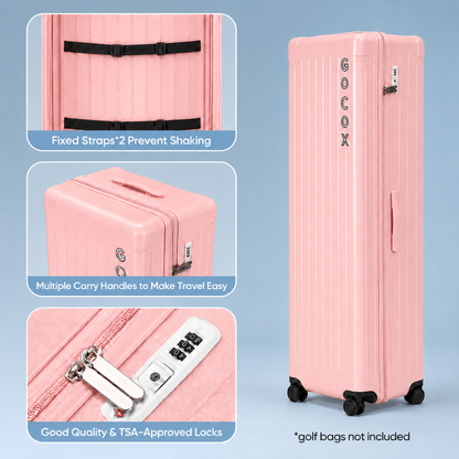 Hard Golf Travel Case 4 Wheels  Pink(Pre-order) 