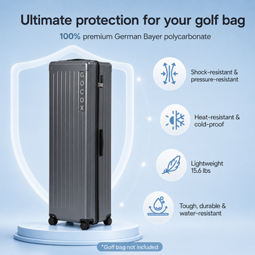 Hard Golf Travel Case 4 Wheels  Grey(Pre-order) 