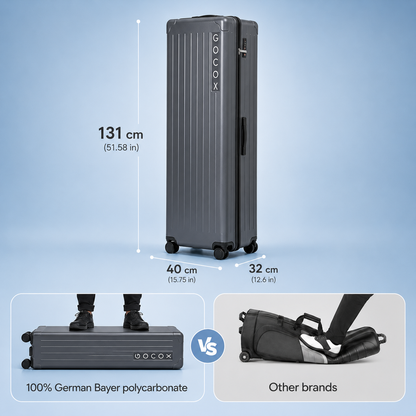 Hard Golf Travel Case 4 Wheels  Grey(Pre-order) 
