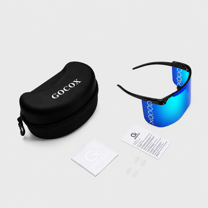 GOCOX Aurora Blue Golf Visor Sunglasses