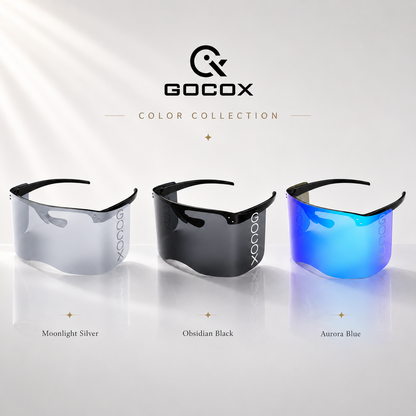 GOCOX Aurora Blue Golf Visor Sunglasses